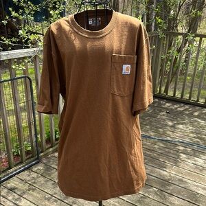 Carhartt Men's Brown Pocket T-Shirt